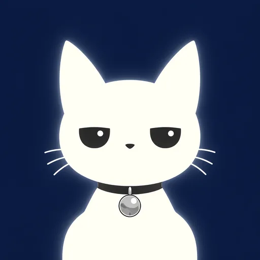 Avatar crop: his flat half-lidded deadpan stare, facing forward, on a deep midnight navy background.
