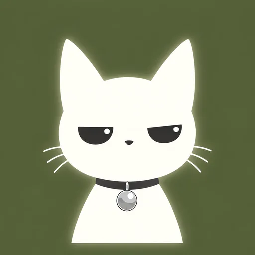 Avatar crop: eyes narrowed into two skeptical slits looking off to one side, on a muted olive green background.